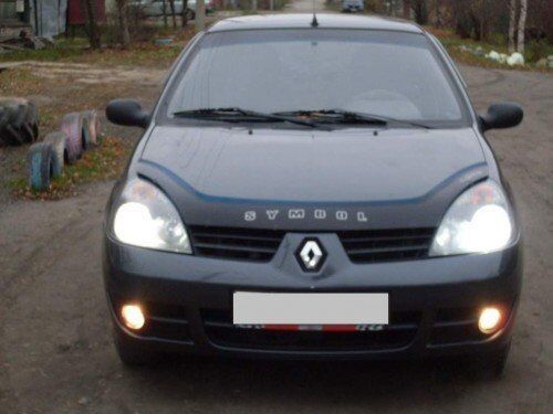 Дефлектор VT52 для капота Renault Symbol I 2002-2008. Артикул RL04VT