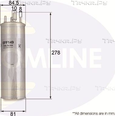 Топливный фильтр Comline для Volkswagen Transporter T5 2003-2015. Артикул EFF149