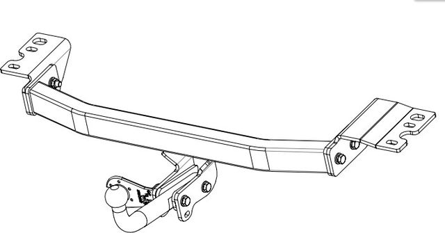 Фаркоп Baltex для SsangYong Stavic 2013-2026. Артикул 29.2506.12