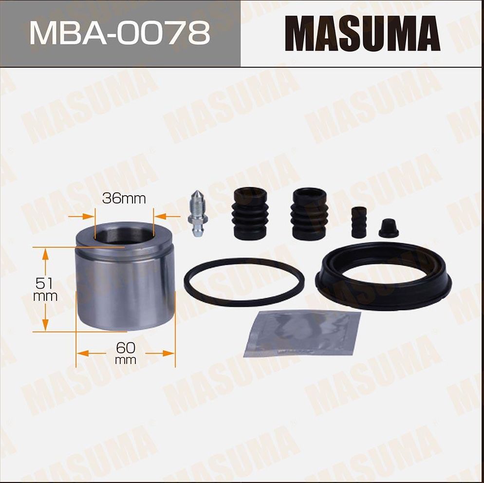 Ремкомплект тормозного суппорта Masuma. Артикул MBA-0078
