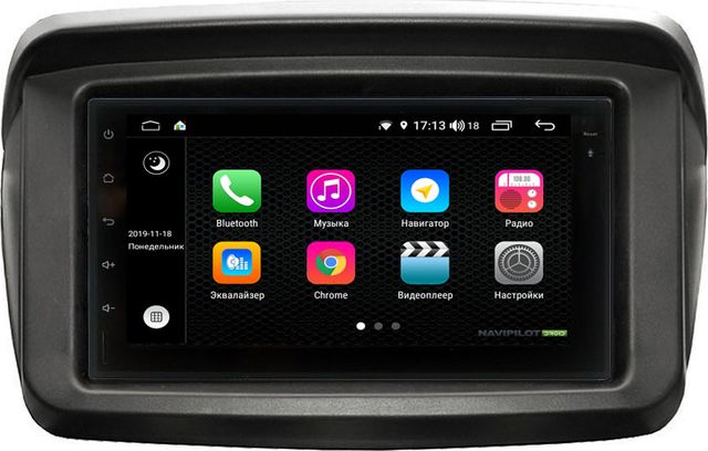 Установочный комплект: головное устройство NaviPilot 2DIN с экраном 7" FT Android 9, DSP, сенсорные кнопки для Mitsubishi Pajero Sport II 2008-2016. Артикул NPD9L-WR-832-07  PS