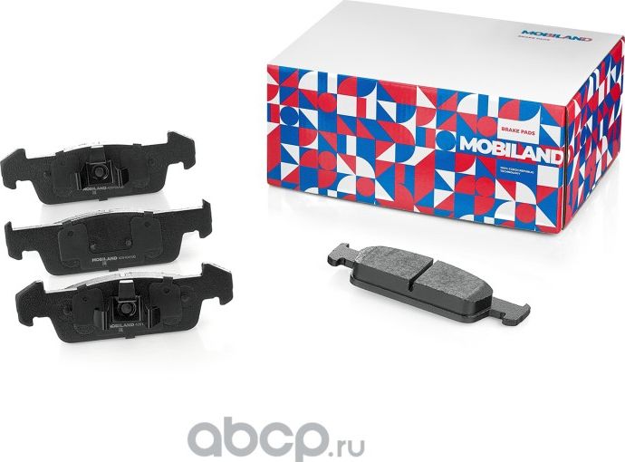 Колодки тормозные дисковые передние (4 шт.) с п/шум. пласт. RENAULT LOGAN/STEPWA (Mobiland). Артикул 429104100