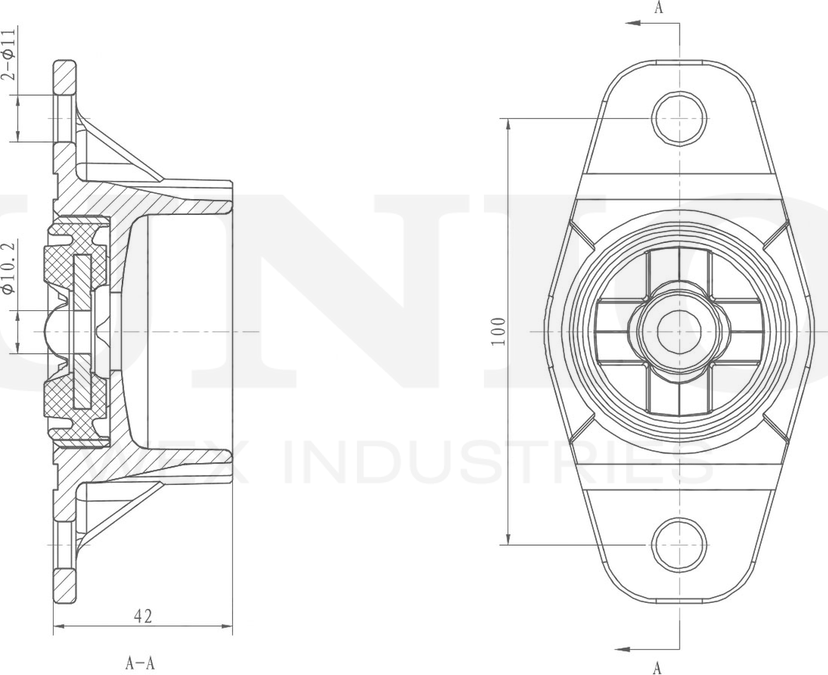 Опора амортизационной стойки (Unio). Артикул RMP-13156
