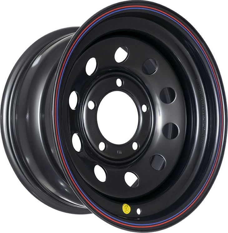 Колёсный диск OFF-ROAD Wheels усиленный стальной черный 5x150 8xR16 d113 ET-3 для Toyota Land Cruiser 76 2007-2026. Артикул 1680-55013BL-3