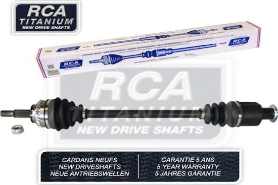 Полуось (привод в сборе, приводной вал) RCA FRANCE NEW DRIVESHAFT передняя правая для Renault Kangoo I 2002-2009. Артикул R370BN
