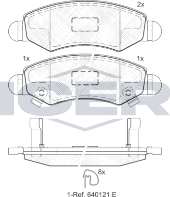 Тормозные колодки Icer. Артикул 181731