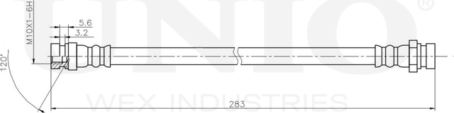 Шланг тормозной (Unio). Артикул BRH-10060