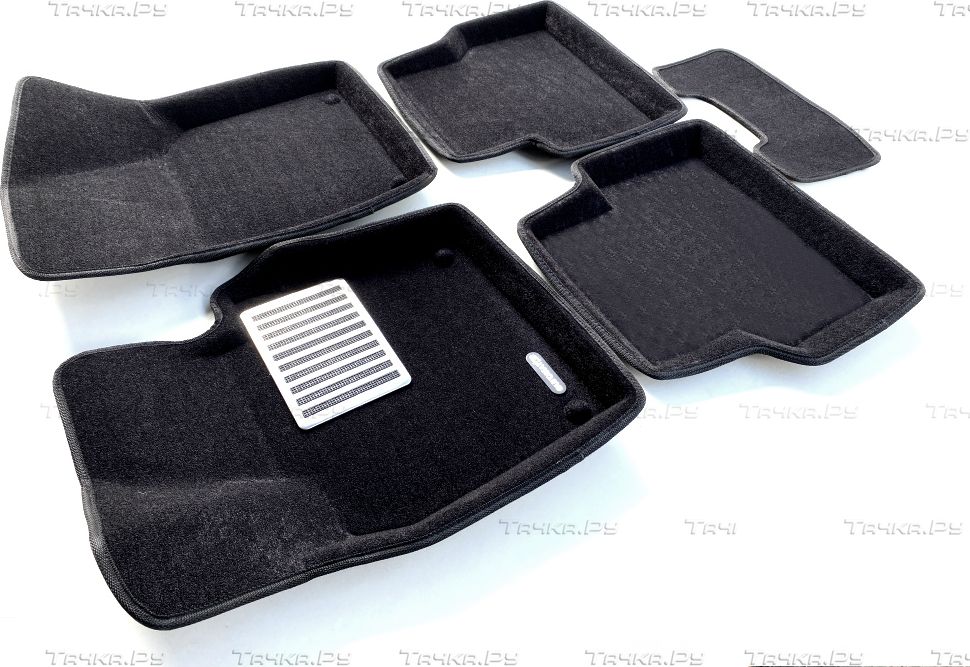 Коврики текстильные Euromat 3D Lux для салона Volkswagen Tiguan 2007-2011. Артикул EM3D-005419