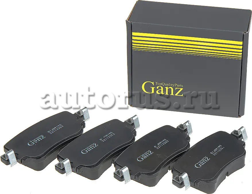 Колодки торм. задние (Ganz). Артикул GIJ09195