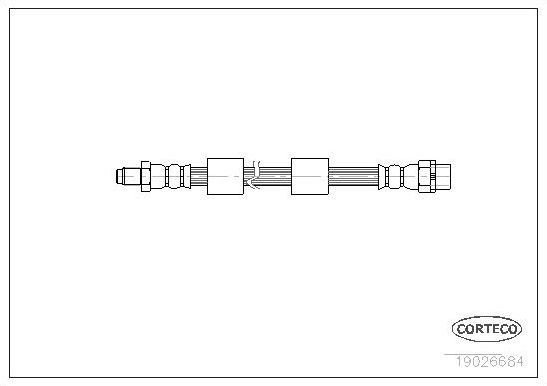 Тормозной шланг Corteco передний наружный для BMW 5 IV (E39) 1995-2004. Артикул 19026684