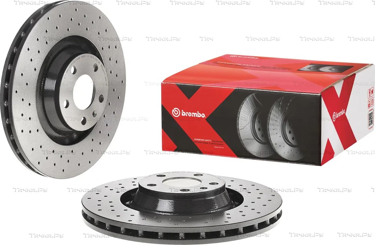 Тормозной диск Brembo XTRA LINE - Xtra передний для Audi A6 allroad II (C6) 2006-2011. Артикул 09.8841.3X