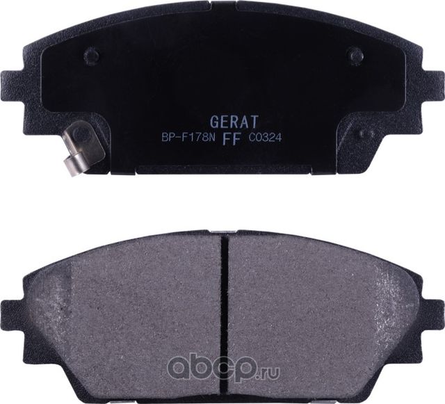 Тормозные колодки Gerat BP-F178N (передние) Normal Gerat. Артикул BPF178N