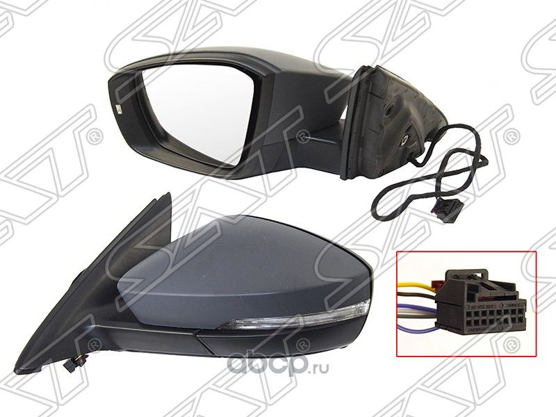 Зеркало SKODA OCTAVIA 13- LH 7конт. (SAT). Артикул STSD279402