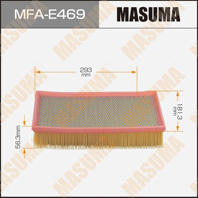 Воздушный фильтр Masuma. Артикул MFA-E469