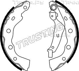 Тормозные колодки Trusting задние для Mitsubishi Carisma I 1995-2006. Артикул 064.170