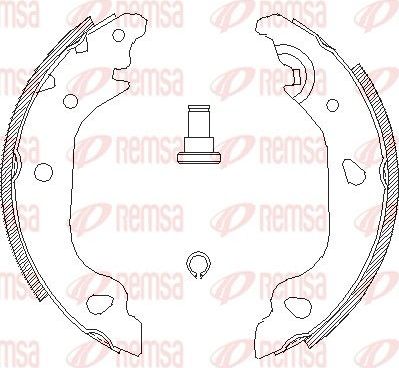 Тормозные колодки Remsa задние для Zastava 10 2005-2008. Артикул 4098.01