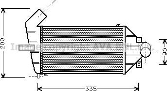 Радиатор охлаждения двигателя AVA для Opel Vectra A 1988-1990. Артикул OLA2136