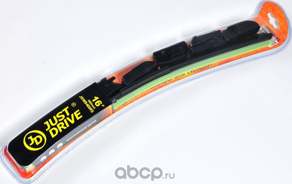 Щетка бескаркасная 16/400мм (Just Drive). Артикул JDWB400FS