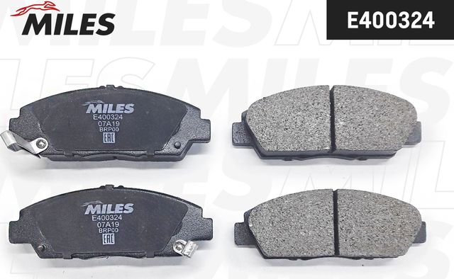 Тормозные колодки Miles (Low-Metallic). Артикул E400324