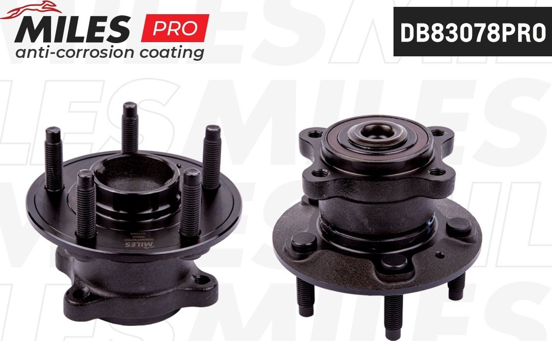 Ступица с подшипником задняя (серия PRO с антикоррозийным покрытием) (5 шпилек) (Miles). Артикул DB83078PRO