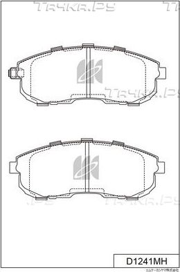Тормозные колодки MK Kashiyama передние для Chrysler Neon II 2000-2006. Артикул D1241MH