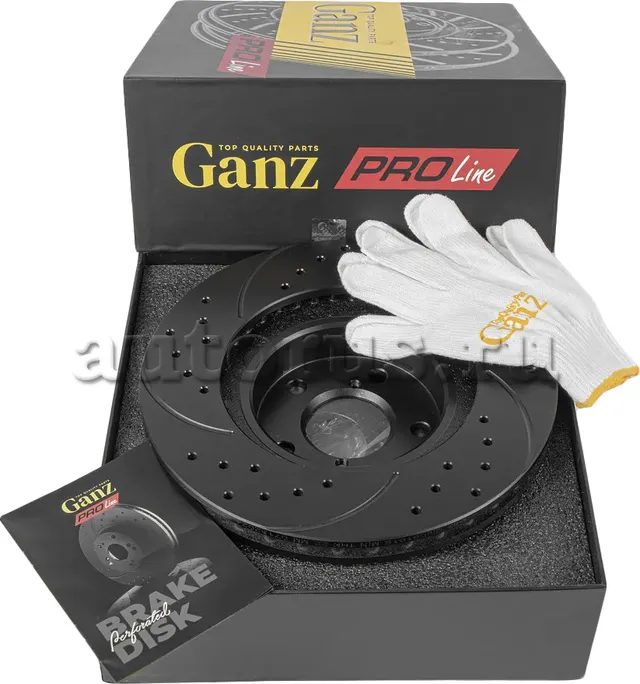 Диск тормозной передний перфорированный PRO-Line с покрытием (компл.2 шт) SUBARU (Ganz). Артикул GIJ06101S