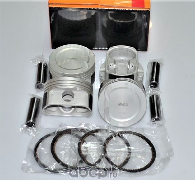 4 шт. порш., кольца, пальцы STD (комплект) AWPK0069STD (Awgo). Артикул AWPK0069STD