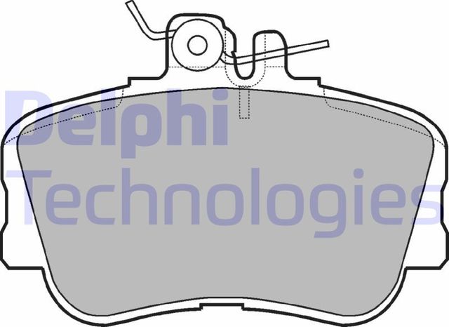 Тормозные колодки Delphi (Low-Metallic). Артикул LP881