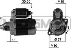 Стартер Era OEM для Mitsubishi Pajero II 1991-2000. Артикул 220382