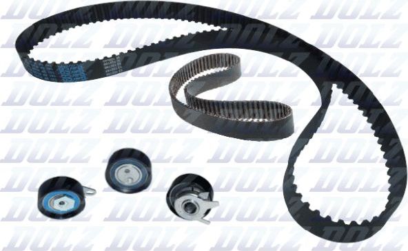Ремень ГРМ с роликами (комплект) Dolz. Артикул SKD052