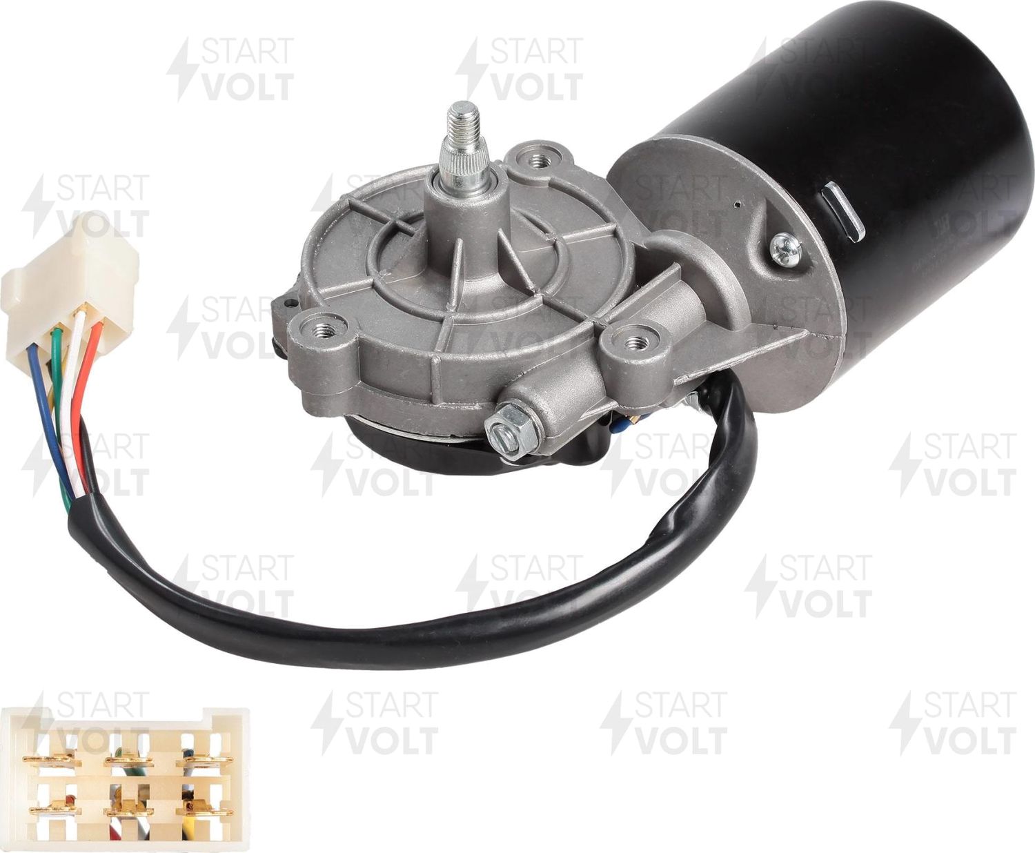 Мотор стеклоочистителя (моторчик дворников) StartVOLT. Артикул VWF 0108