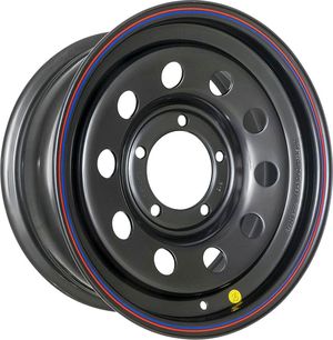 Колёсный диск OFF-ROAD Wheels усиленный стальной черный 5x139,7 7xR16 d110 ET-3 для УАЗ Хантер 2003-2025. Артикул 1670-53910BL-3