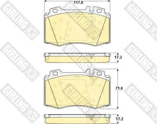 Тормозные колодки Girling. Артикул 6114549