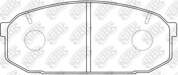 Тормозные колодки NiBK передние для Mazda 323 IV (BG) 1993-1994. Артикул PN5300
