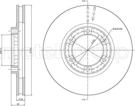 Тормозной диск Trusting. Артикул DF372