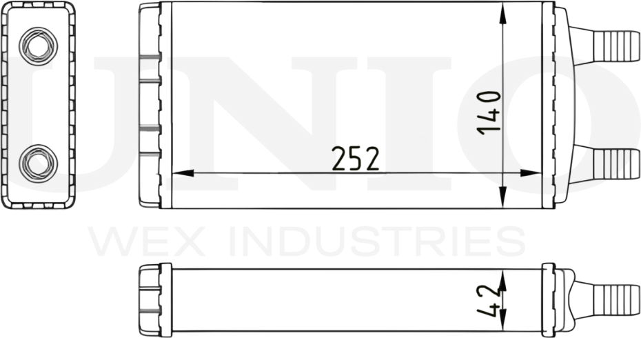 Радиатор отопителя (Unio). Артикул RAD-20061