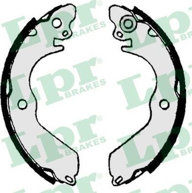 Тормозные колодки LPR. Артикул 07020