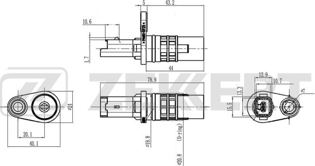 Датчик положения коленвала Zekkert для Renault Grand Scenic II 2005-2008. Артикул SE-4115