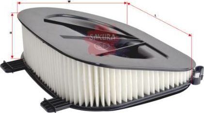 Воздушный фильтр Sakura для BMW X5 III (F15) 2013-2015. Артикул A-30330