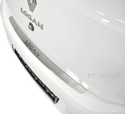 Накладка PT Group на задний бампер (НПС) для Renault Logan II 2013-2024. Артикул 07032601