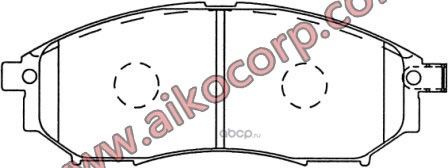 Колодки NIISAN Murano Z50, Navara D40, Pathfinder R51, INFINITI G35 (2 (Aiko). Артикул PF2444