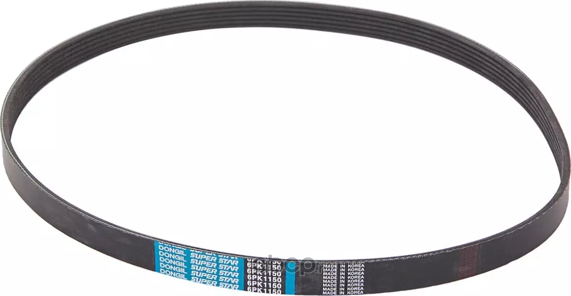 Ремень поликлиновой (Dongil). Артикул 6PK1150