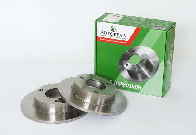 Диск тормозной ВАЗ 1111 Ока 2шт в/уп на 3 болта Автореал AVTOREAL AB11-3501070. Артикул AB11-3501070