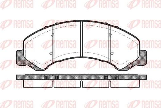 Тормозные колодки Remsa. Артикул 0763.00
