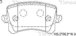 Тормозные колодки Asimco передние для SEAT Alhambra II 2010-2026. Артикул KD7560