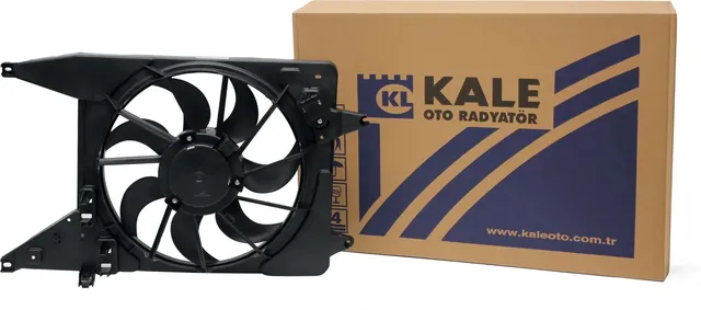 Электровентилятор радиатора для а/м Lada Largus (12-)  Renault Logan (08-) с кожухом и резистором (Kale). Артикул 347155