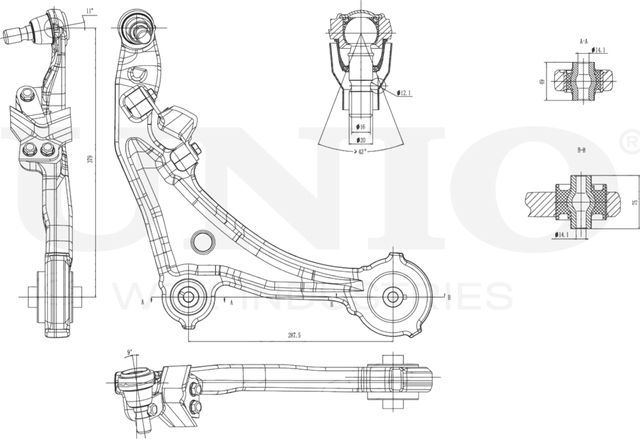 Рычаг подвески (Unio). Артикул SSP-40133
