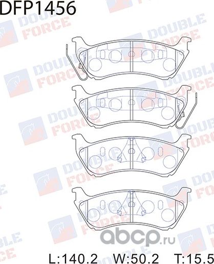 Колодки тормозные дисковые Double Force. Артикул DFP1456