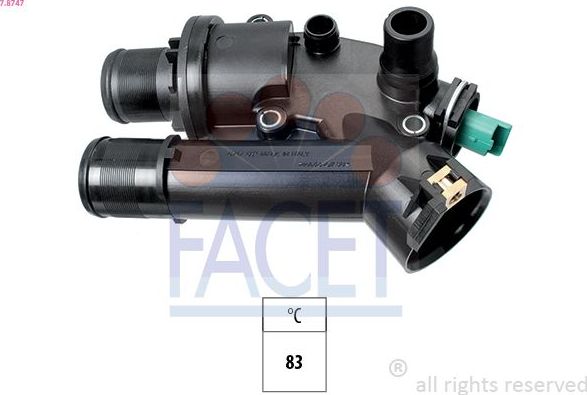 Термостат Facet Made in Italy - OE Equivalent. Артикул 7.8747