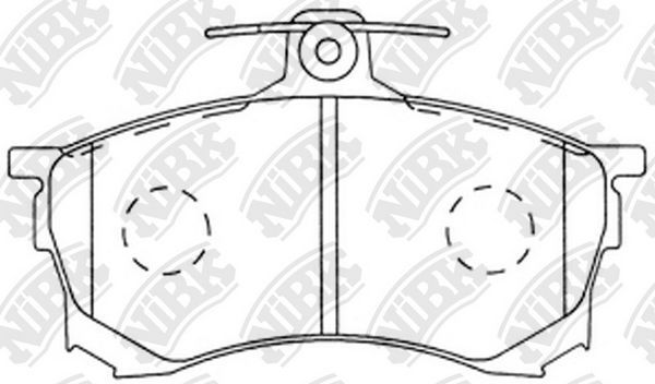 Тормозные колодки NiBK. Артикул PN3102